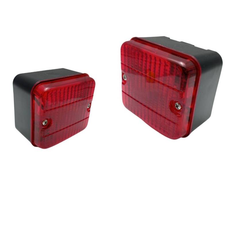 2 x Rückleuchten Rücklicht Heckleuchten Glühbirne Hallo Lampe Positionleuchten Rot Umrissleuchten Anhänger LKW PKW Wohnwagen 12V 24V E11 von Generic