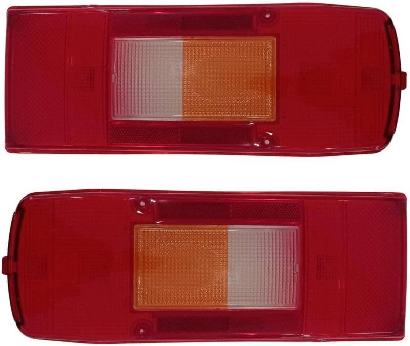 Generic 2 x Rücklichtglas Rückleuchtenglas Lichtscheibe Glas Rückleuchten Heckleuchten für Volvo FH16,FH12,FM9 LKW Anhänger E-MARK Rot Gelb Weiß von Generic