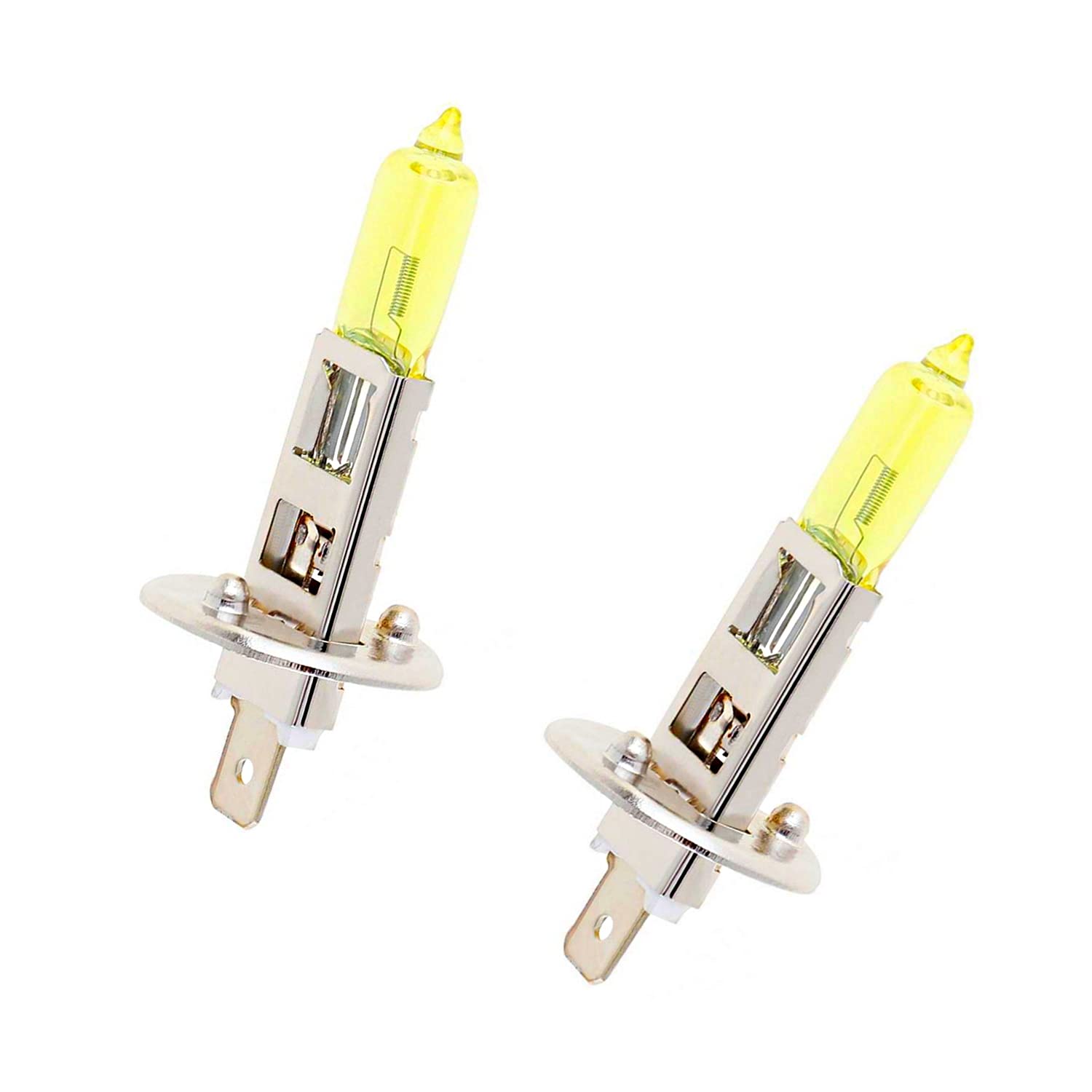 2x Golden Vision H1 100W 12V P14,5s Original Jurmann Trade Gelb 3000K Halogen Ersatz PKW Lampe von Generic