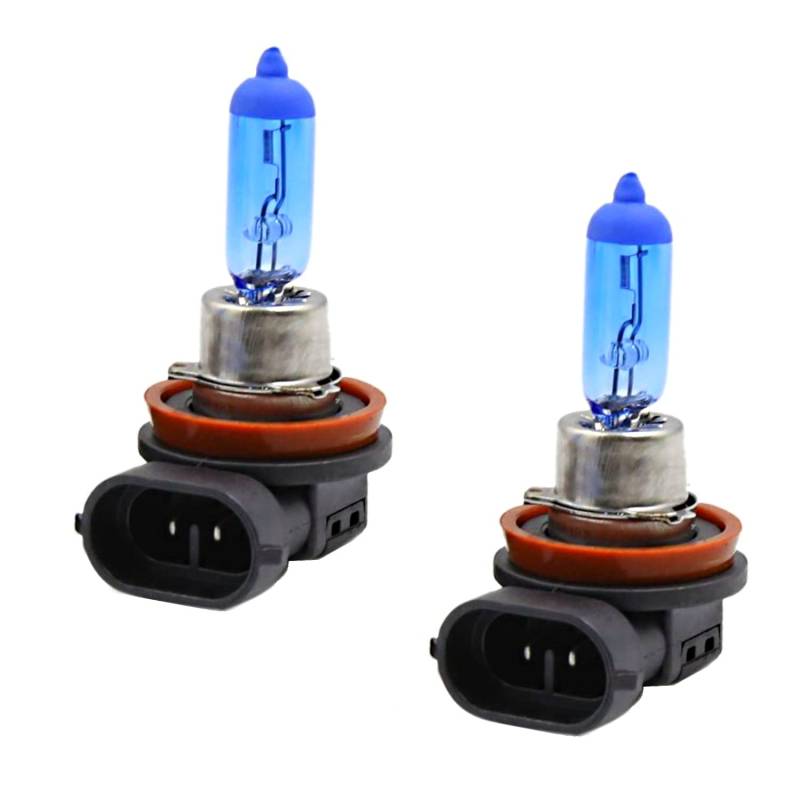 2x Jurmann H8 65W 12V Super Weiß White Halogen Birne für Scheinwerfer, Fernlicht, Abblendlicht, Nebelscheinwerfer - Off-Road von Generic