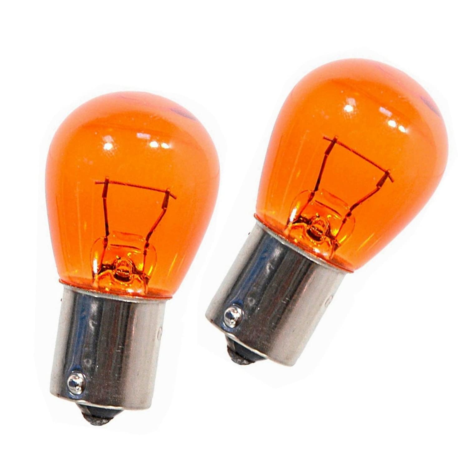 2x Jurmann PY21W 12V Orange Halogen Birne für Blinker vorne, hinten und Seitenblinker- E-geprüft von Generic