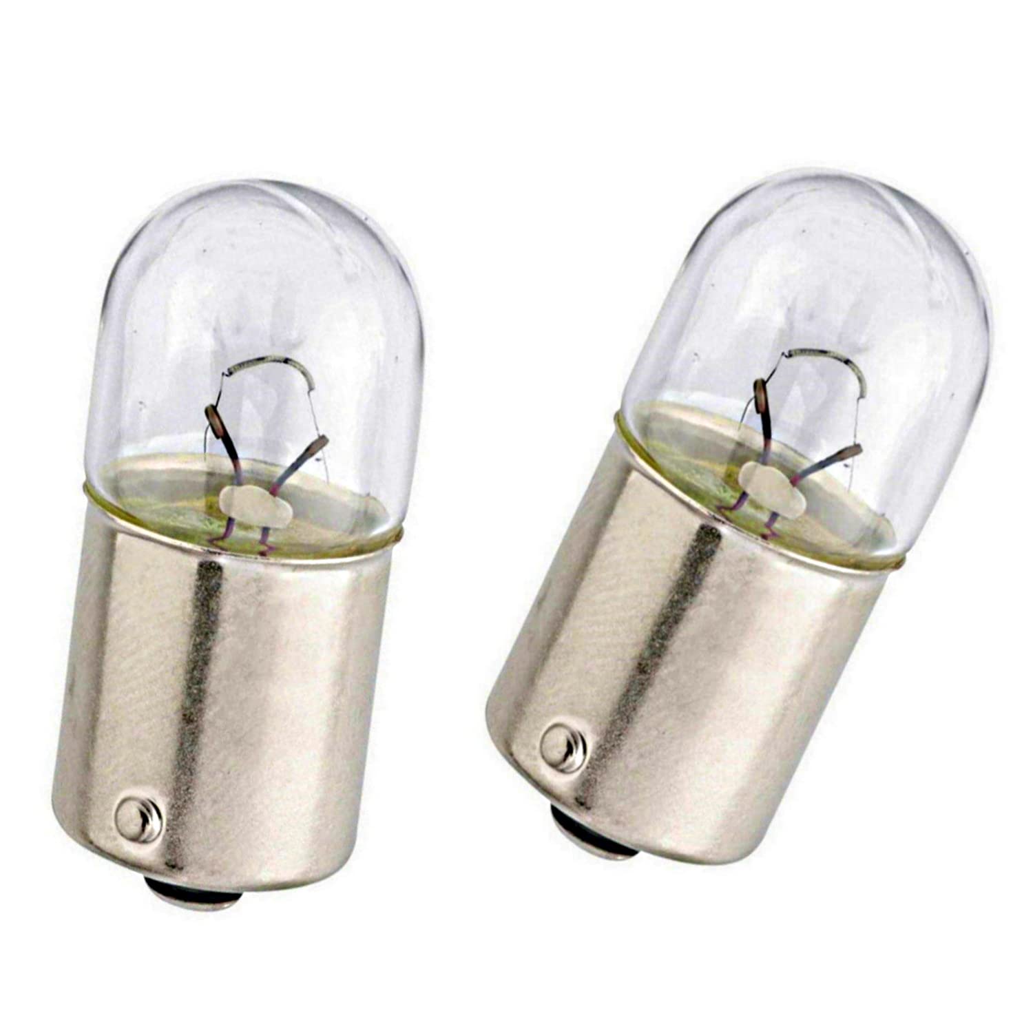 2x Long Life R10W 12V BA15s Original Jurmann Trade langlebig Halogen Ersatz PKW Lampe, transparent von Generic