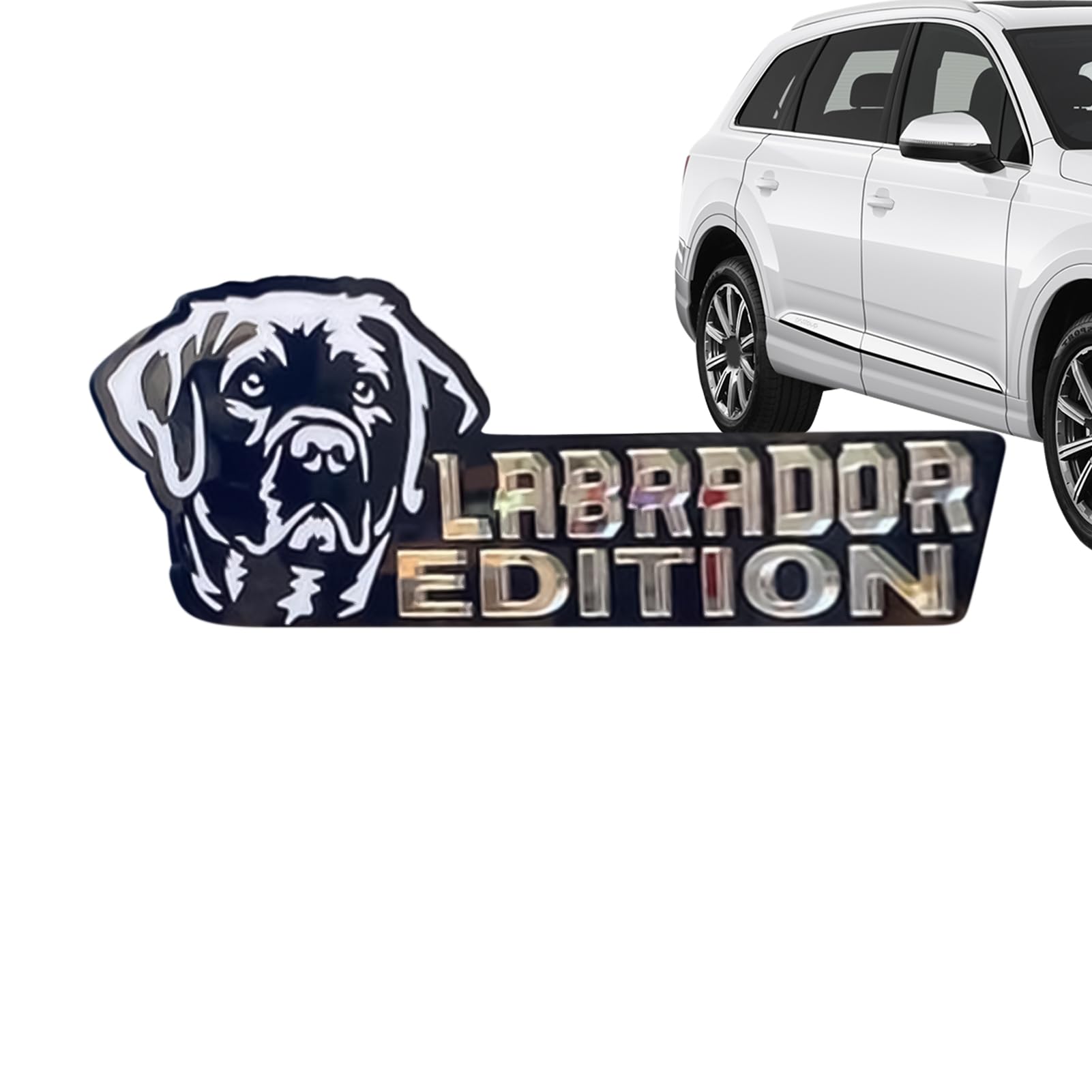 Dogs Badge, Dog Car Badge La-Ser Cutting Car Emblem, German Shepherd Bumper Sticker, Badge Sticker for Car, Dog Car Badge Decal, Funny Dog Badge Car Badge for Car von Generic