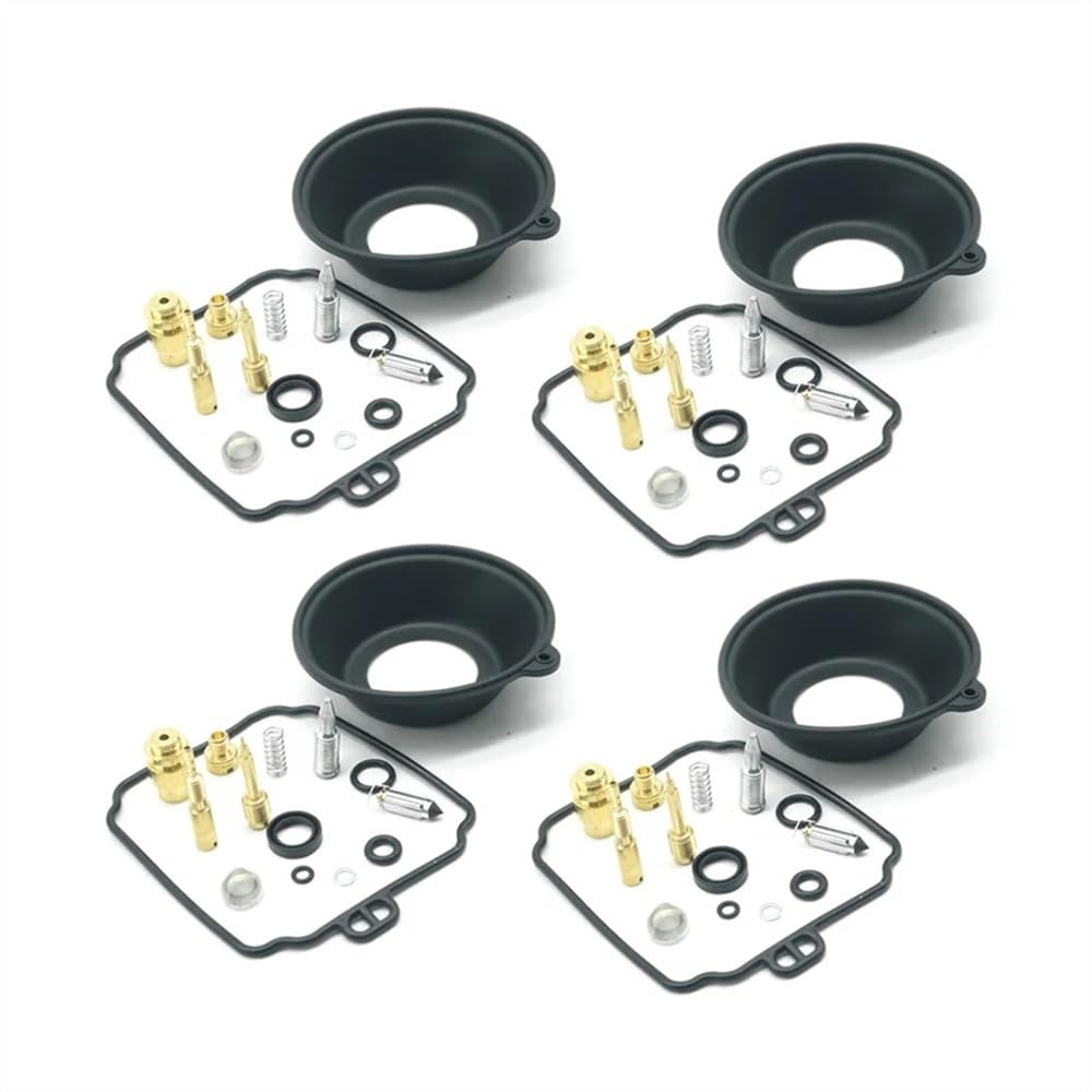 4 Pcs for Diversion XJ600 XJ600S 600 1996-2002 Vergaser Reparatur Kit Dichtung Float Vakuum Membran(Set A With Vacuum Di) von Generic