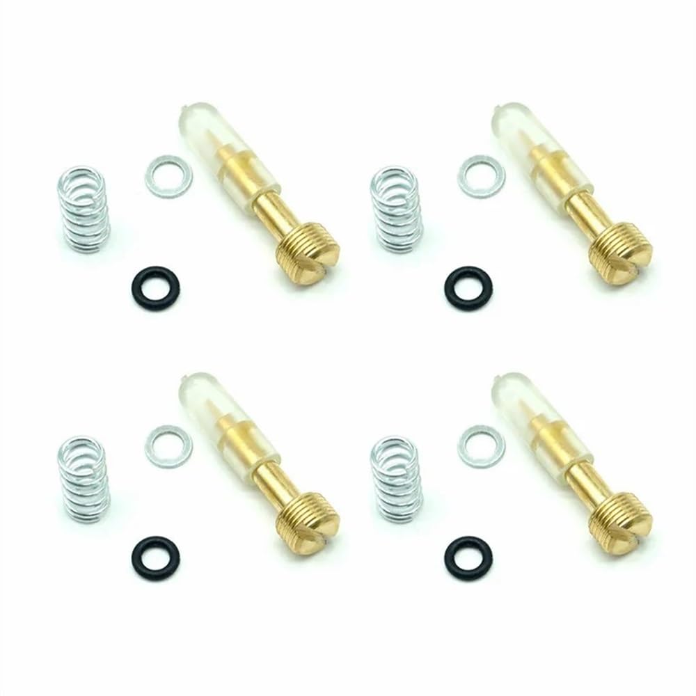 4 Sets Teile for FZ1 FZS1000 2001 2002-2005 FZ 1 1000 Vergaser Rebuild Reparatur Kit Kammer Dichtung Dichtung(4 mixture Screws) von Generic