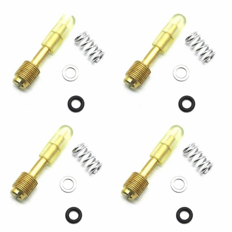 4 Sets for FZR600R 600 1989-1992 1993 1994 1995 1996 1997 1998 1999 600 Vergaser Reparatur Kit Float(4 Pilot Screws) von Generic