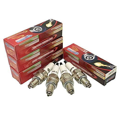 4 stücke Blau Spitze Bougie Motor Zündkerze Vortex Hx-C7/Für C7hsa Cr7hix Cr7hsa Cr7hs Cr7hvx A7rtc A7tc A6rtc Iuf22 U22fs A7riu 70cc Motor Zündkerze von Generic