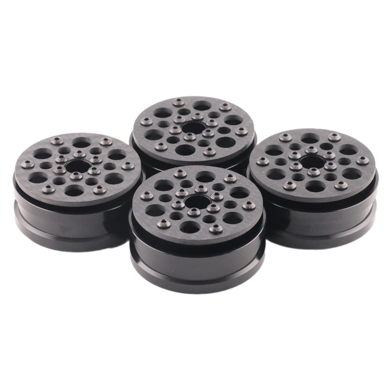 4X Carbon Fiber 1,9 Zoll Felgen, Rad Hub, 12mm Hex, RC Felgen für 1/10 RC Crawler,SCX10, Stil E von Generic