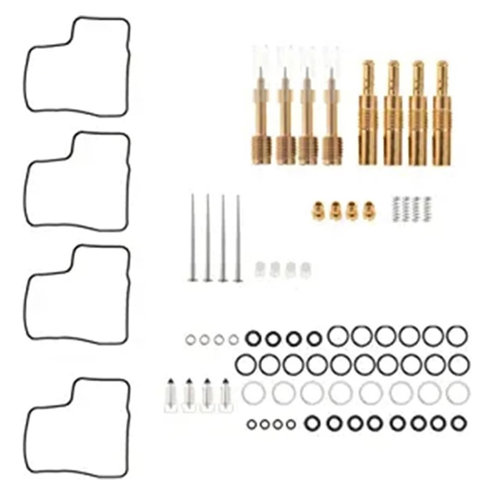 4er-Pack Vergaser-Umbau-Reparatursätze Ersatz for V65 V65 750 1100 1000 von Generic