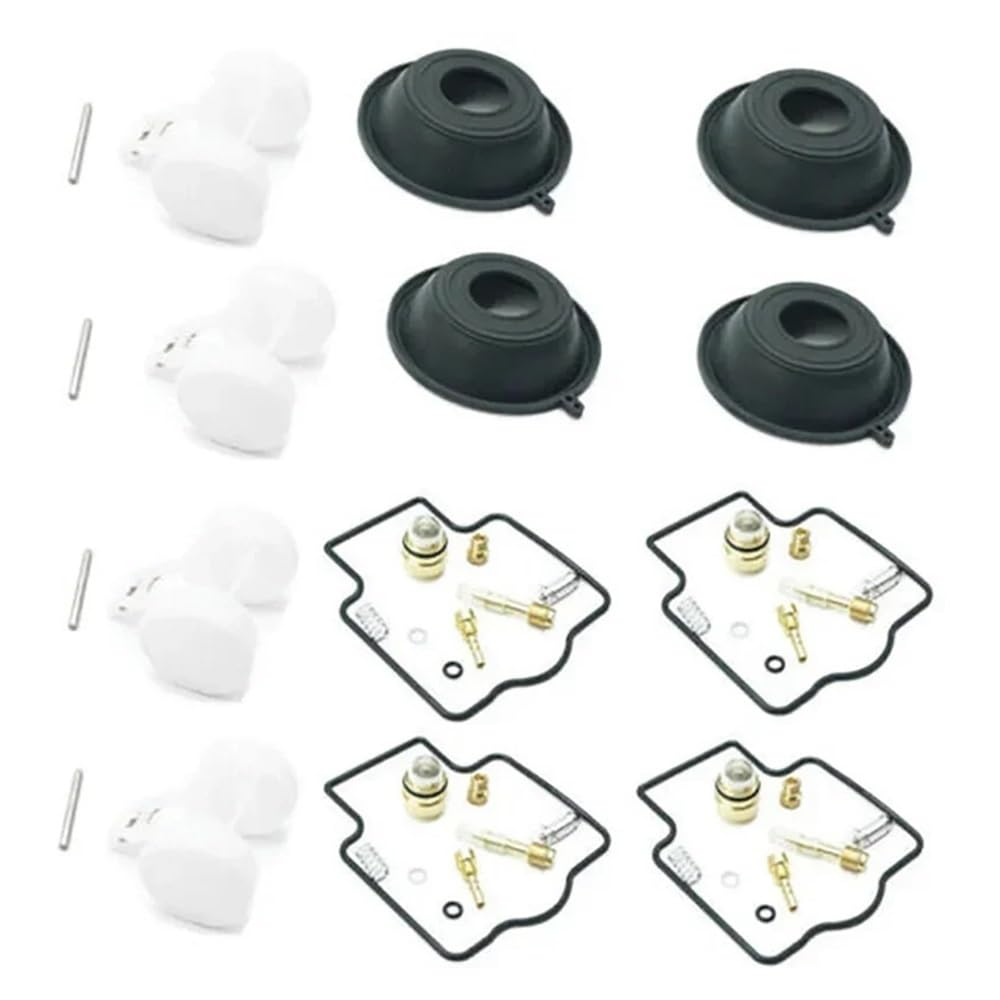 4sets Motorrad Vergaser Reparatur Kit Float Plunger Membran for Zx750 J1 J2 Zx-7 ZX 750 von Generic