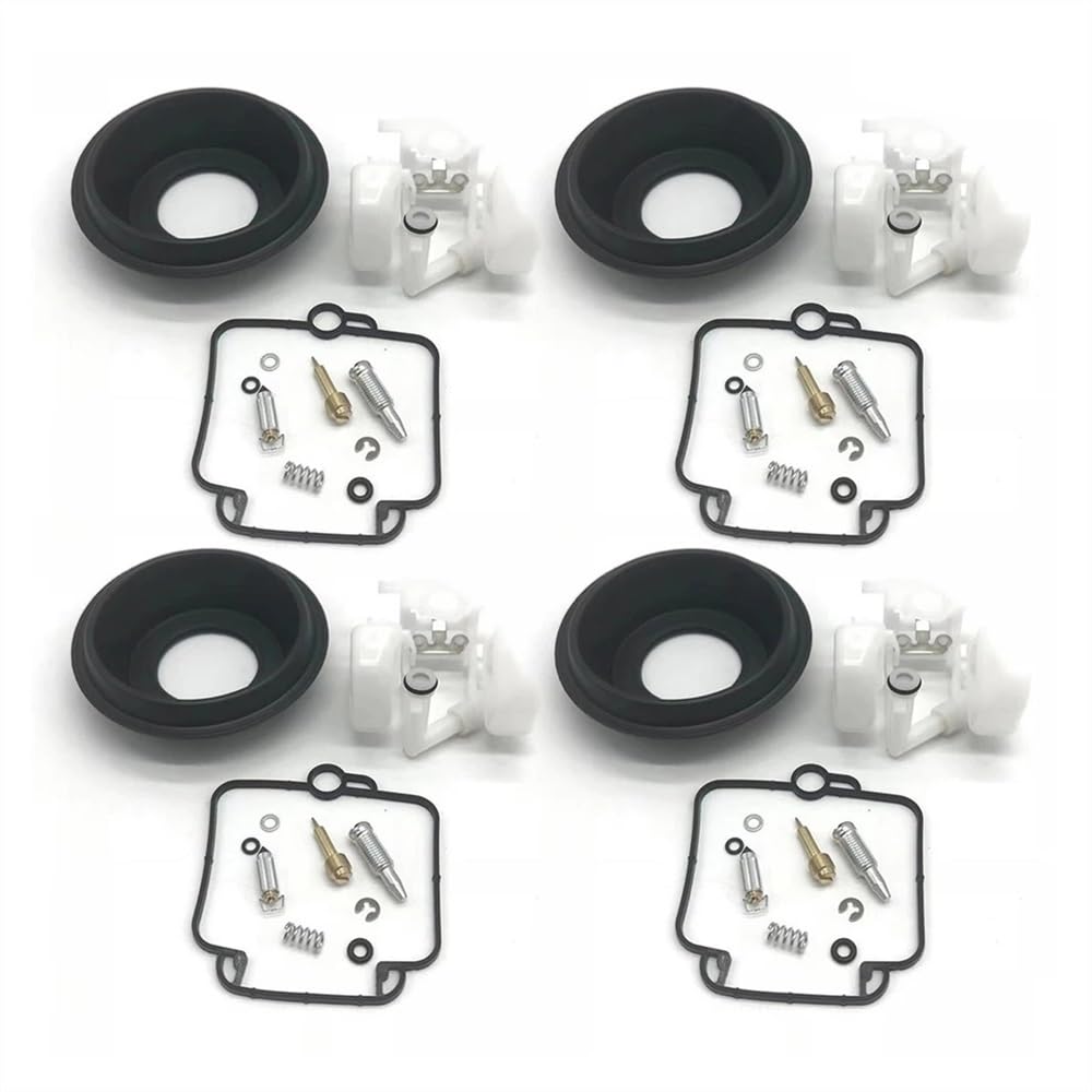 4sets Teile Vergaser Reparatur Kit Ersetzen Ersatz Gummi & Metall Zubehör Membran Float von Generic