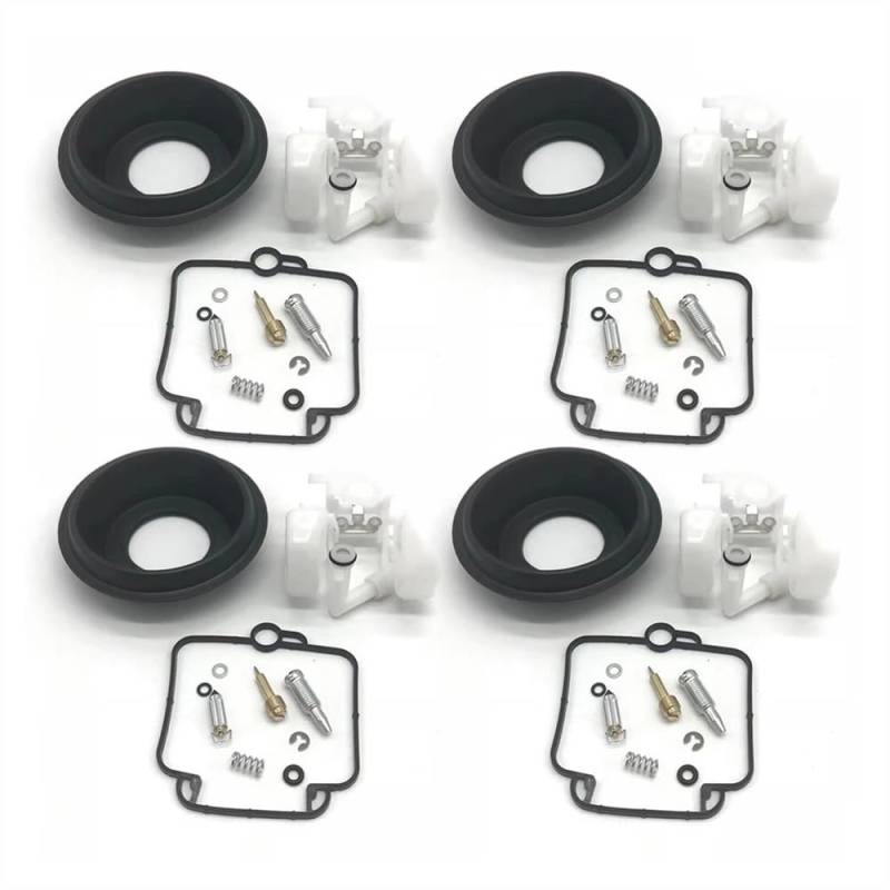 4sets Teile Vergaser Reparatur Kit Ersetzen Ersatz Gummi & Metall Zubehör Membran Float von Generic