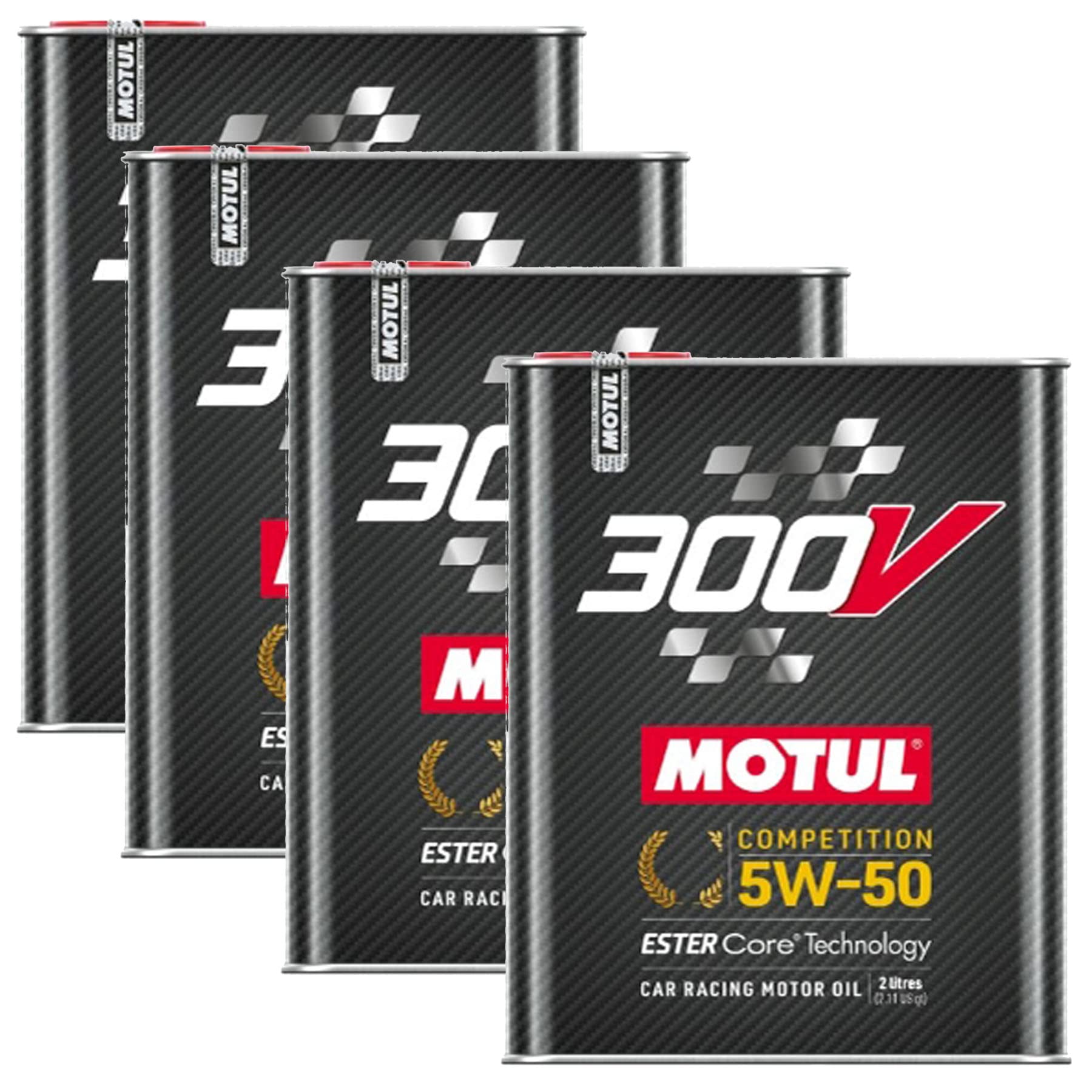 4x 2L MOTUL 300V COMPETITION 5W-50 Öl Ester Core Rennsport Motorsportöl 110859 von Generic