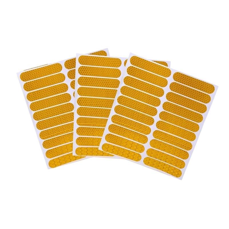 60 Pcs Warnung Reflektierende Aufkleber For Auto Reflektieren Alle Quellen Motorrad Helm Aufkleber Auto Teile von Generic