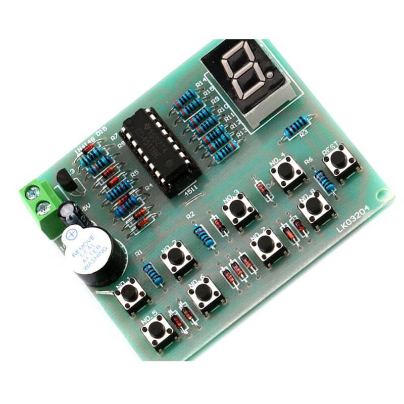 8 Wege Digital Responder Teile elektronische Komponente CD4511 Schweißübungsplatine PCB Lötübung Experiment DIY Kit von Generic