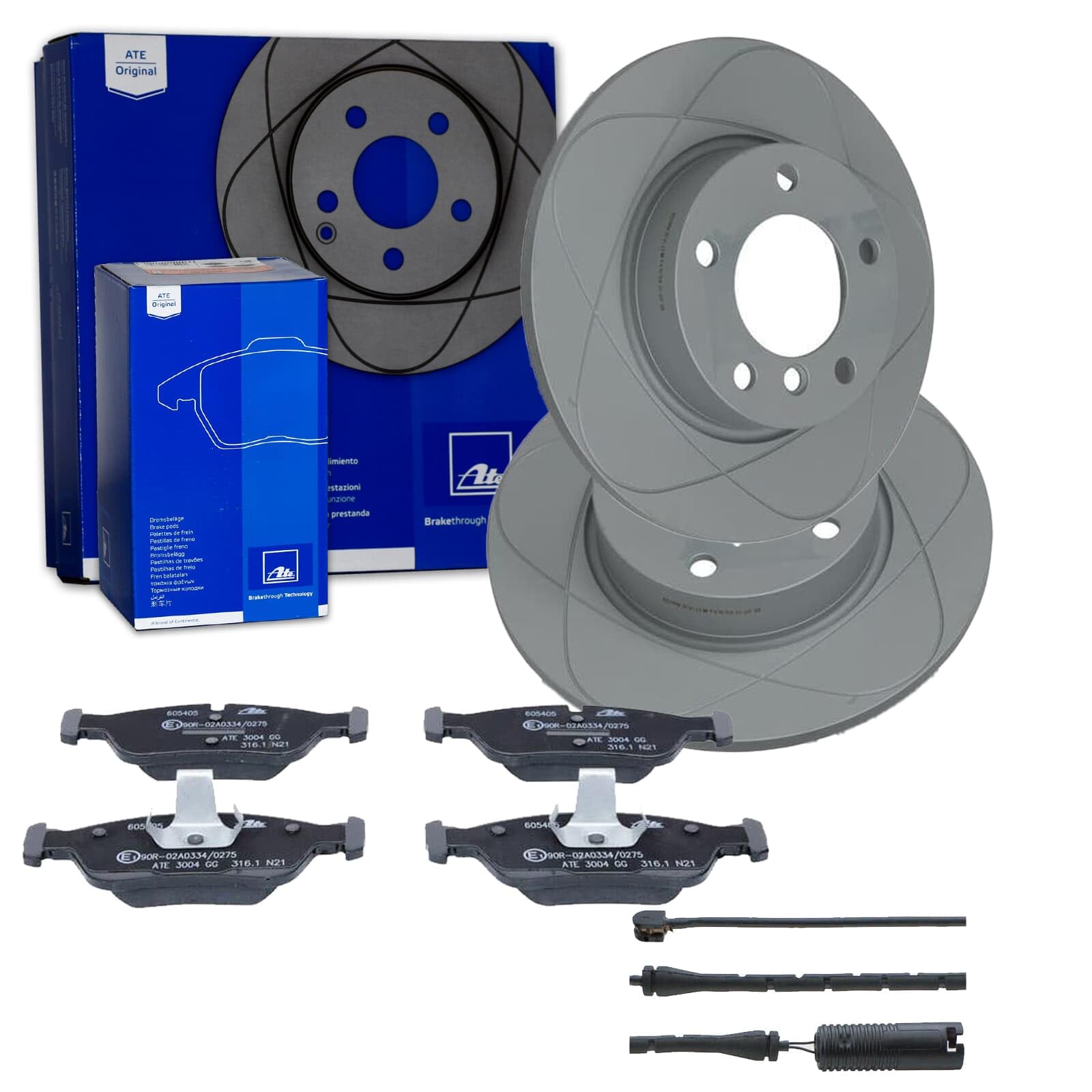 ATE POWERDISC Bremsscheiben 286mm + Beläge vorne passend für 3er E36 + Z3 von Generic