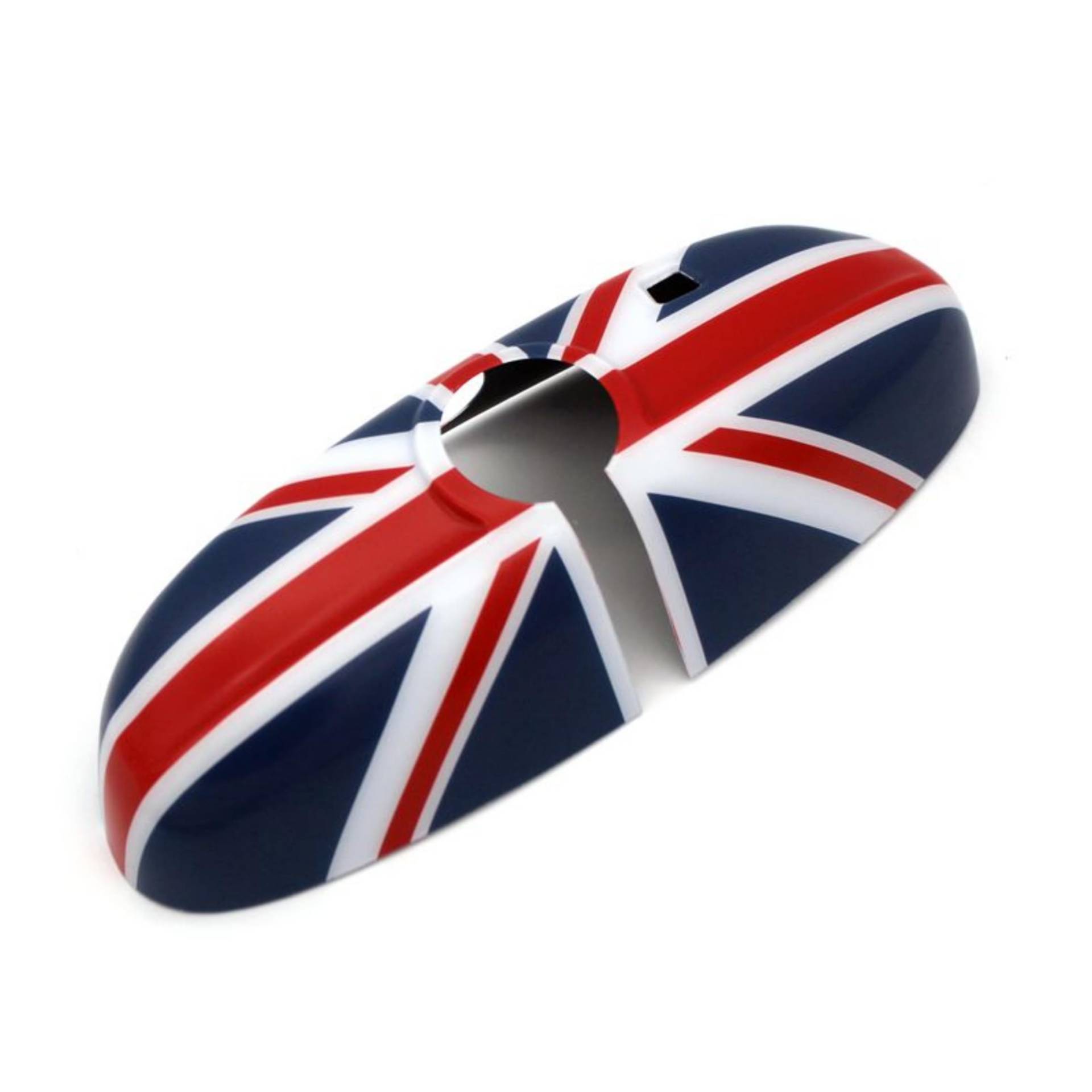 Abdeckung für Mini-Cooper-Zubehör, Dekoration, ABS-Innenspiegel-Abdeckung, für F-Serie 2014–2024 (Union Jack RB, mit Sensorloch) von Generic