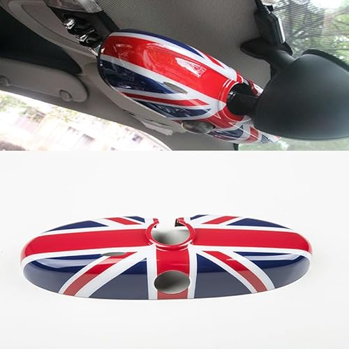 Abdeckung für Mini-Cooper-Zubehör, Dekoration, ABS-Innenspiegel-Abdeckung, für R-Serie 2004–2014 (Union Jack R) von Generic