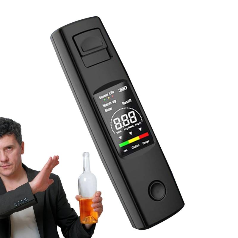 Alkoholtester für Alkohol, Alkoholtester für Auto, schnell und hochpräzise, digitaler Alkoholtester, professioneller Alkoholtester für den persönlichen Gebrauch, tragbarer Alkoholtester zum Fahren von Generic