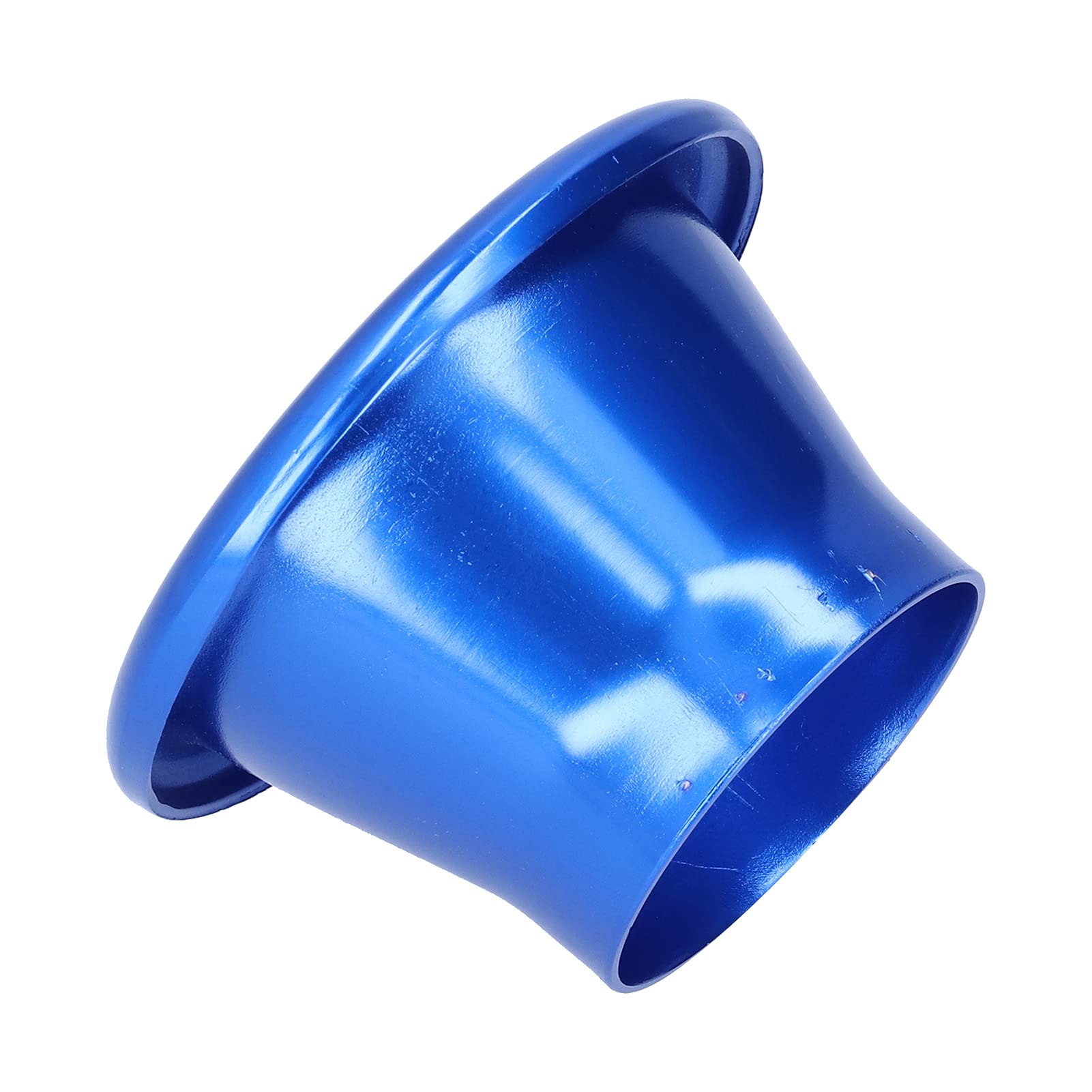 Aluminium-Velocity-Stack-Adapter, Lufteinlass-Dekorabdeckung, Lufteinlass, Turbo-Horn, Auto-Modifikationsteil, 2,6 Zoll, für Fahrzeug (BLUE) von Generic