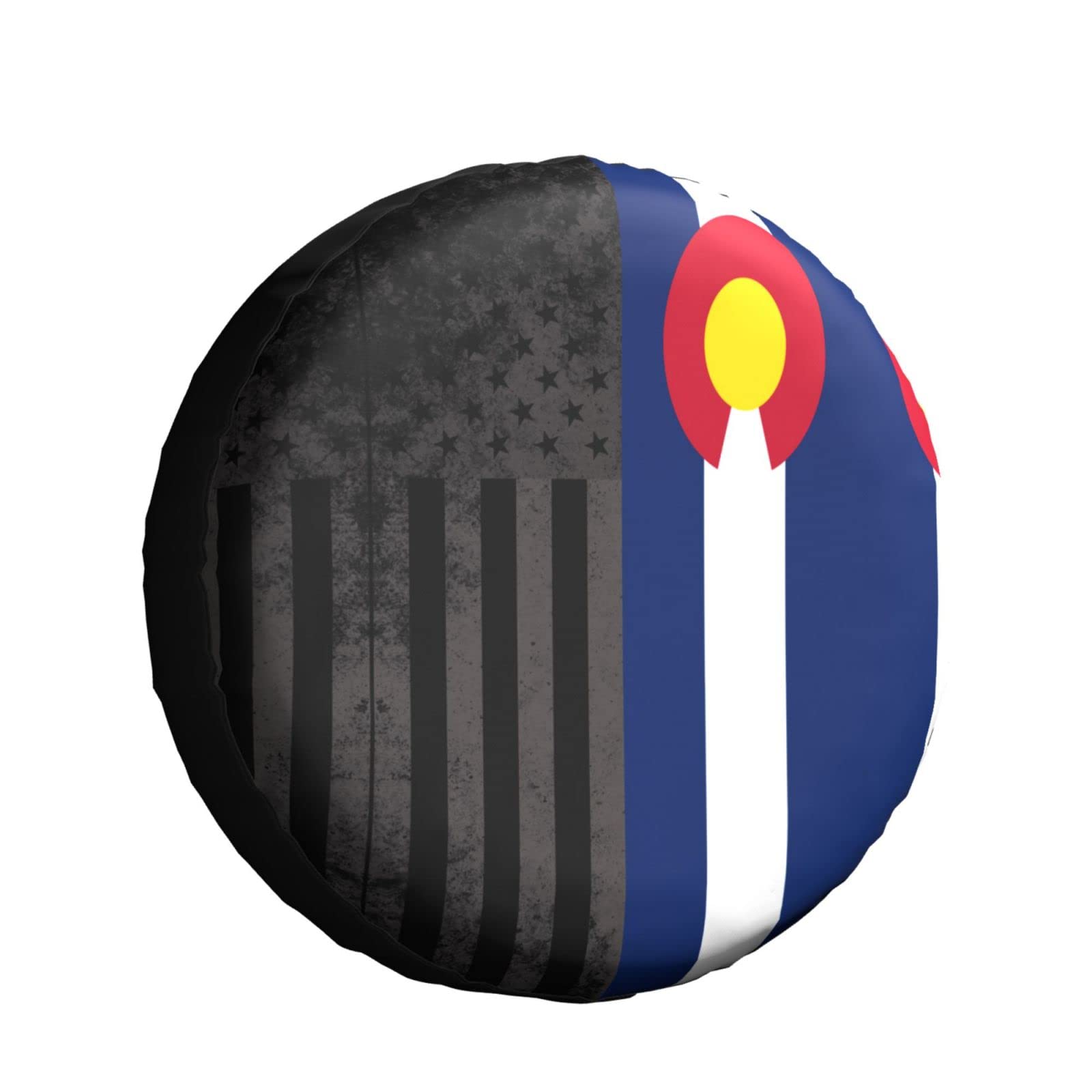 Amerikanische Colorado-Flagge Ersatzreifenabdeckungen Sonnenschutz Reserverad Reifenabdeckung Schmutzfest Reserveradabdeckung Universal Für LKW Auto Rv 16inch von Generic