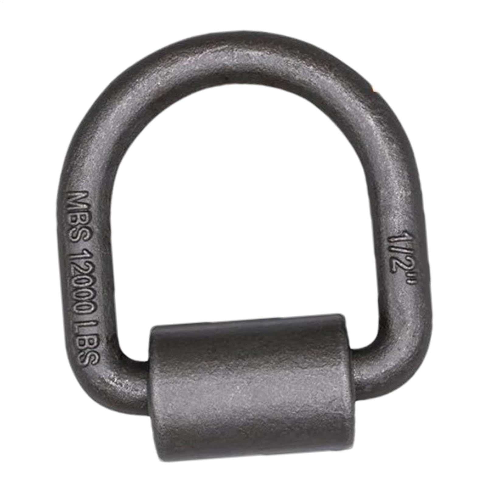 Anschweißbarer D-Ring,Anhänger-D-Ringe zum Anschweißen | 1/2 Zoll Anhängerpfahl Taschen-D-Ring | Schwerlast-LKW-D-Ring zum Schweißen aus Legierung mit Sockel für Pickup-Trucks von Generic