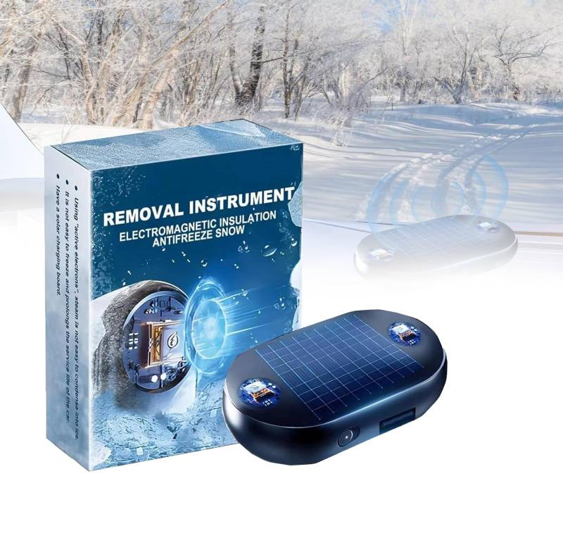 Anti-Frost elektromagnetische Auto Schneeräumung Gerät [Upgrade Solar Drive], Frostschutzmittel Schneeräumung Instrument (1 Stück) von Generic