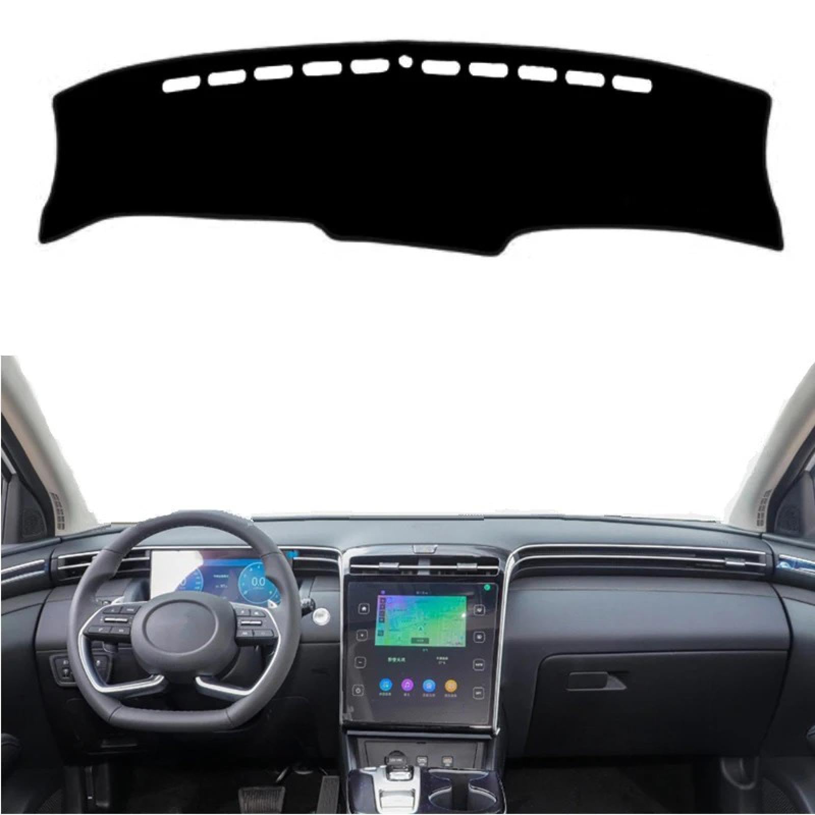 Armaturenbrett-Abdeckung Für Tucson NX4 2021 2022 2023 Dashboard Abdeckung Matte Pad Dashboard Sonnenschirm Schützen Teppich Zubehör Auto Dashmat von Generic