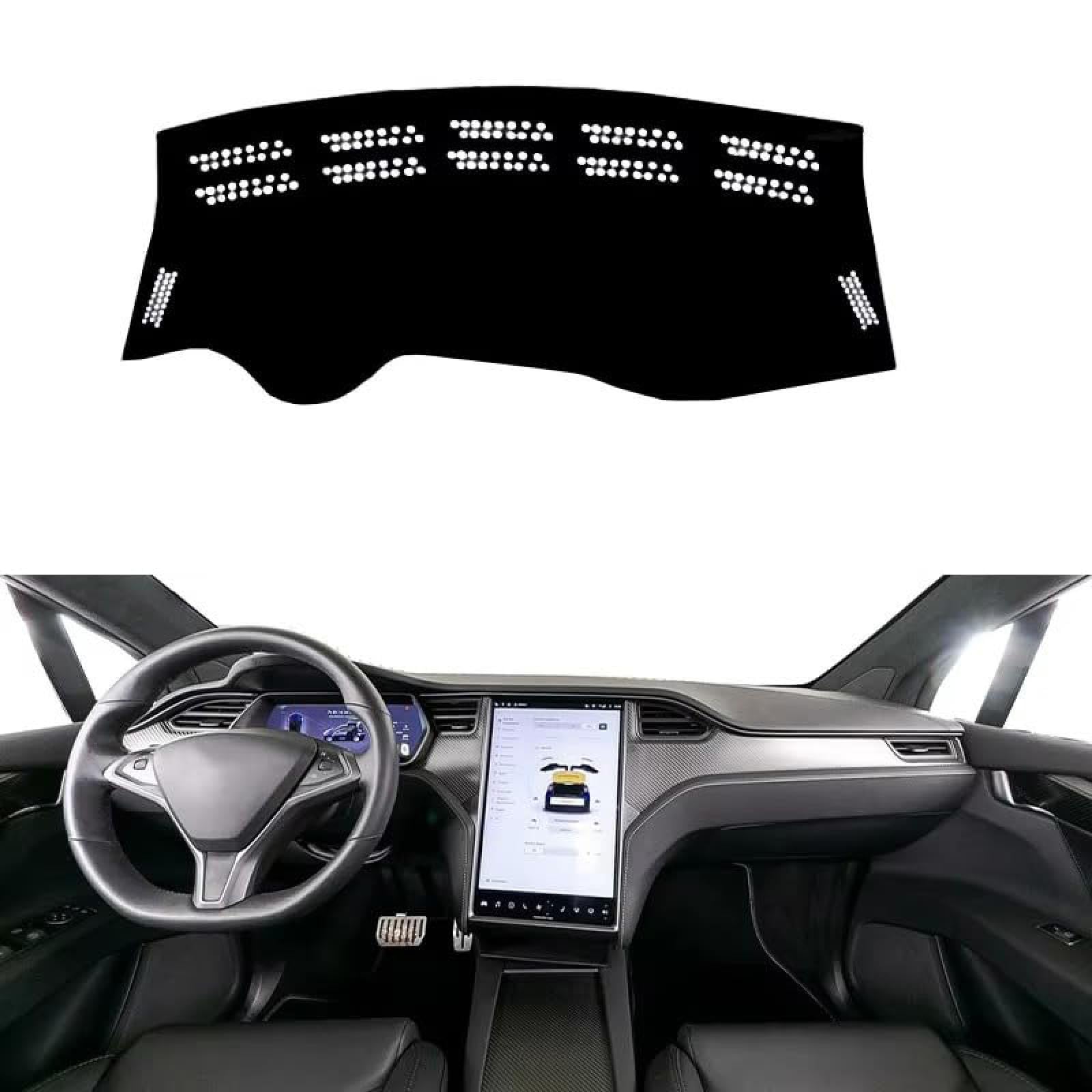 Armaturenbrett-Abdeckung für Modell X 2016-2021 2022 Auto Dashboard Abdeckung Pad Center Console Dash Matte Anti-Sonnenschutz Pad von Generic