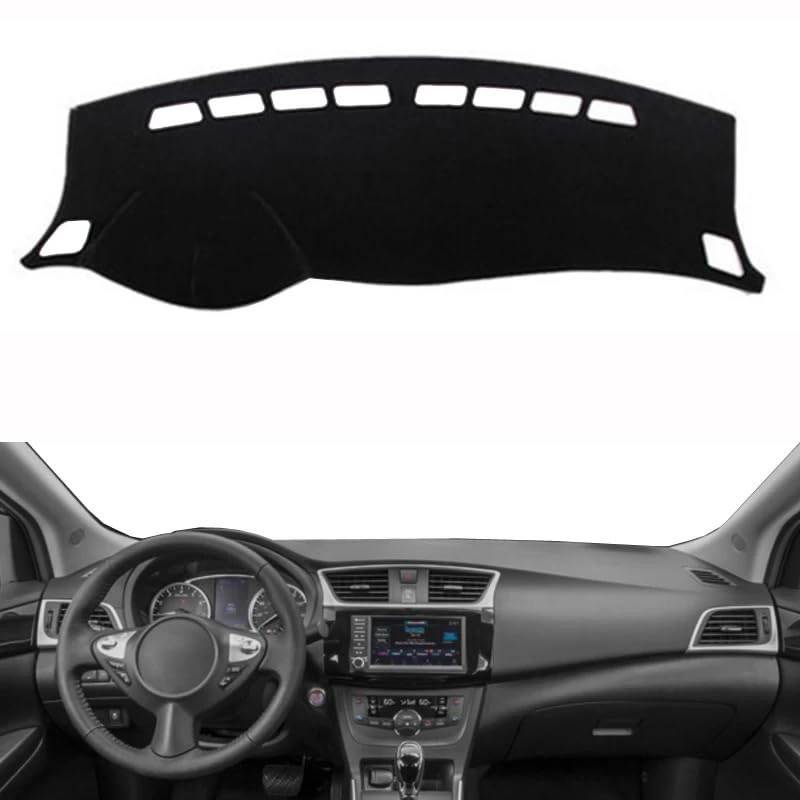 Armaturenbrett-Abdeckung für Sentra 7th Gen 2013-2019 Auto Dashboard Abdeckung Pad Center Console Dash Matte Anti-Sonnenschutz Pad von Generic