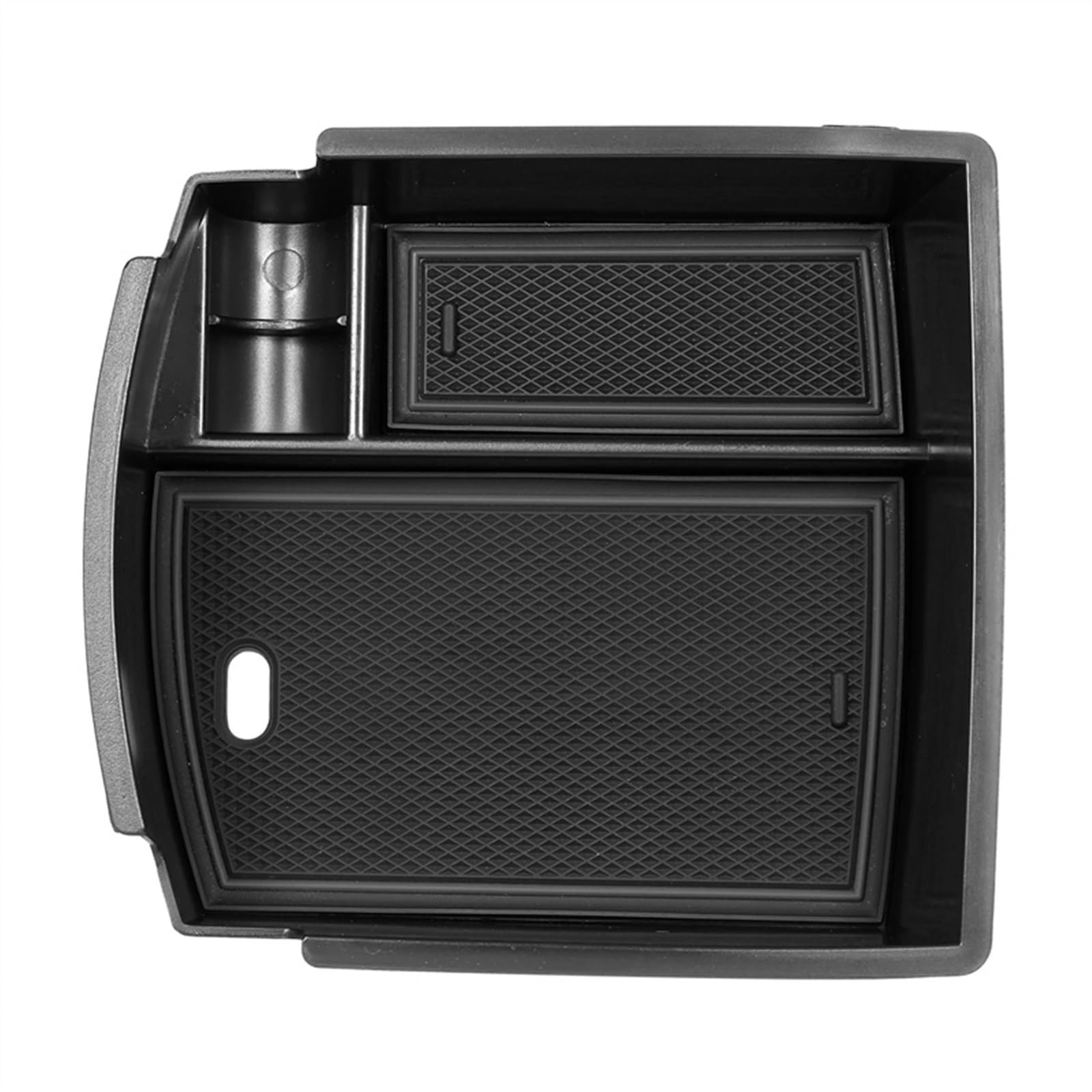 Armlehnenbox Für Hyundai für Kona 2017 2018 2019 2020 2021 2022 Auto Zentrale Armlehne Storage Box Center Console Organizer Halterung Tablett(Schwarz) von Generic