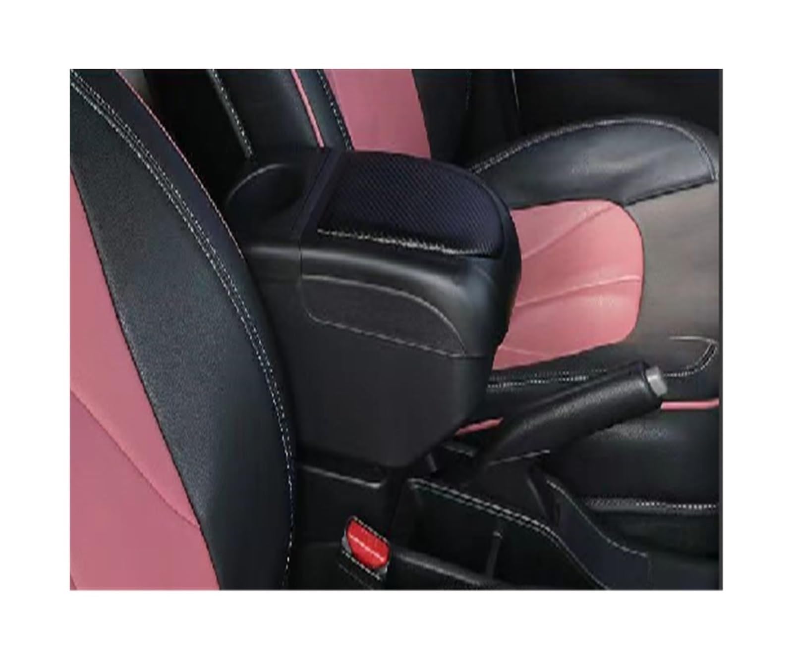 Armlehnenbox Für Toyota Aygo X 2022 Auto Armlehne Box Zentrale Armlehne Box Nachrüstung USB Tasse Halter Auto Innen(Black-black) von Generic