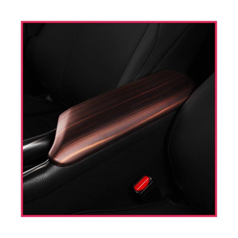 Armlehnenbox Für Toyota für CHR C-HR 2017-2020 Armlehne Fach Abdeckung Zentrale Hand Box für Schutzhülle Kissen Abdeckung Innen(Wood grain) von Generic