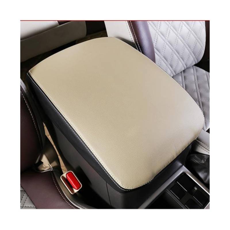 Armlehnenbox Für Toyota für Land für Cruiser Prado 2010-2021 Mikrofaser Leder Center Armlehne Abdeckung Auto Innen(Beige) von Generic