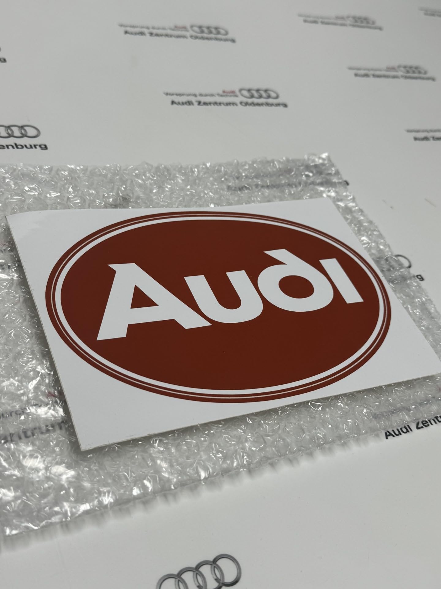 Aufkleber Audi Oval 19 cm Sticker Tradition von Generic