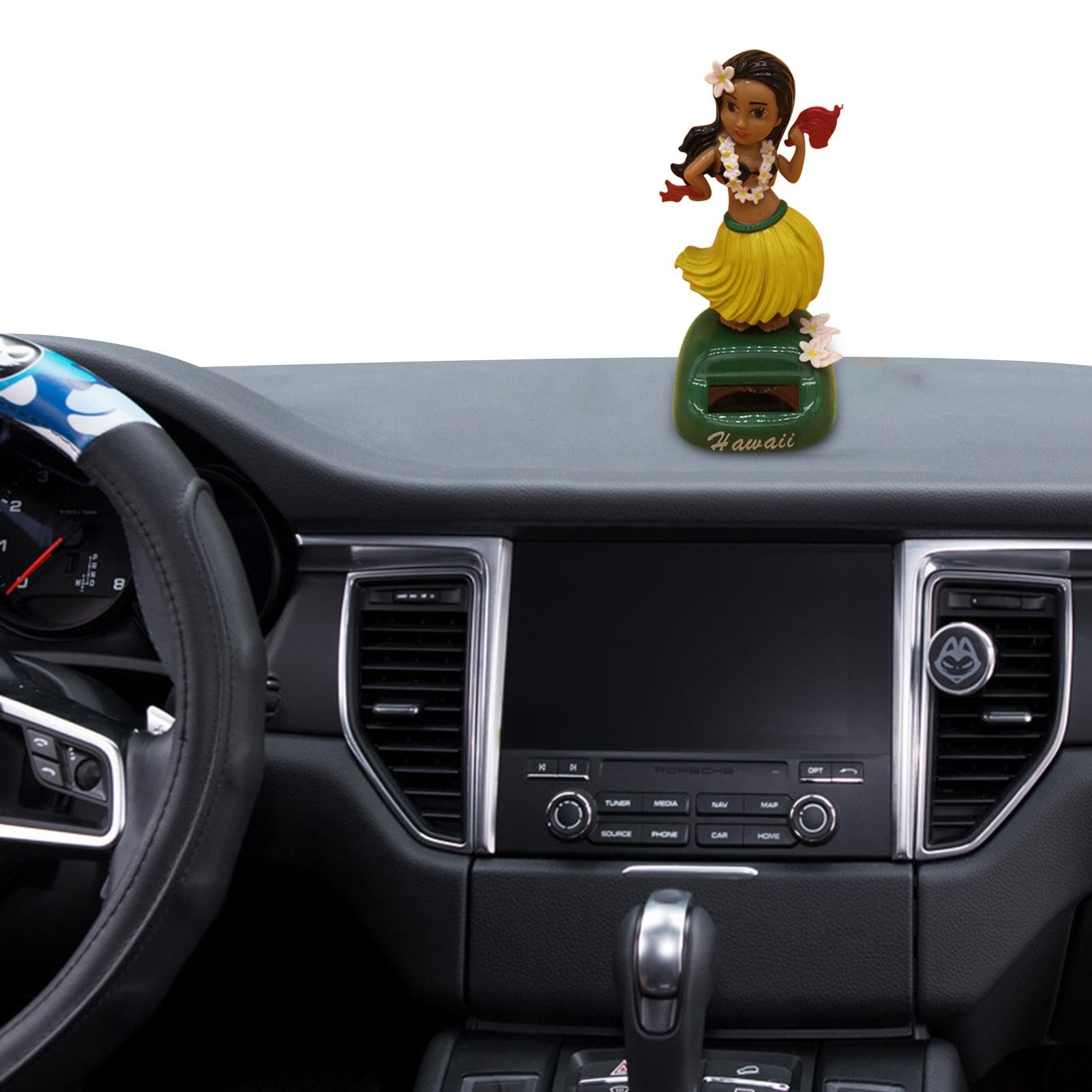 Auto-Armaturenbrett-Ornament | Auto- Hawaii-Mädchen-Miniatur-Puppe - Sammelfiguren, solarbetriebene Armaturenbrett-Ornamente, Schreibtischdekoration, Auto-Innenausstattung von Generic