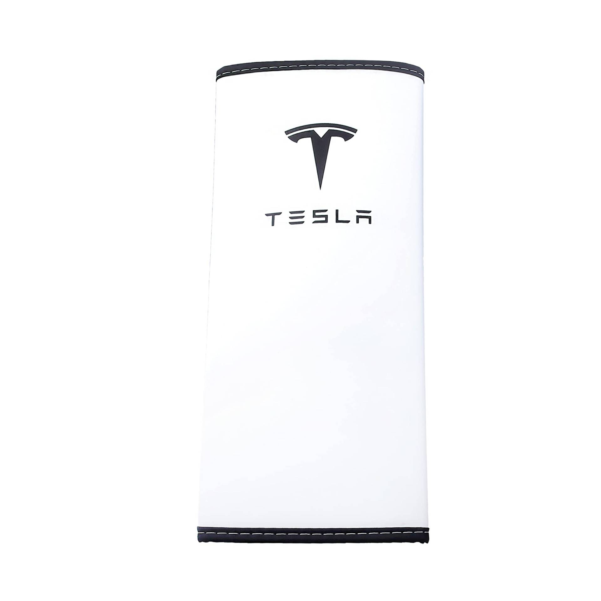 Auto Armlehne Abdeckung für Tesla Model 3 Modell Y Mittelkonsole Protector Pad Auto Auto Zubehör (Weiß) von Generic