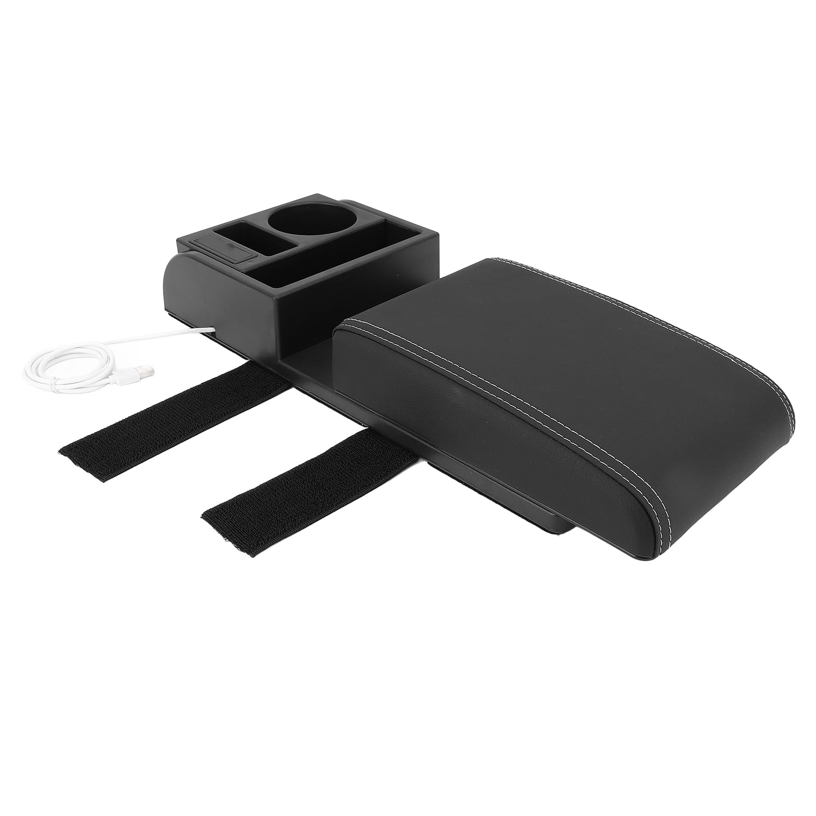 Auto Center Console Arm Support Pillow, Car Center Console Kudde Universal für Fahrzeuge (weiße Linie) von Generic