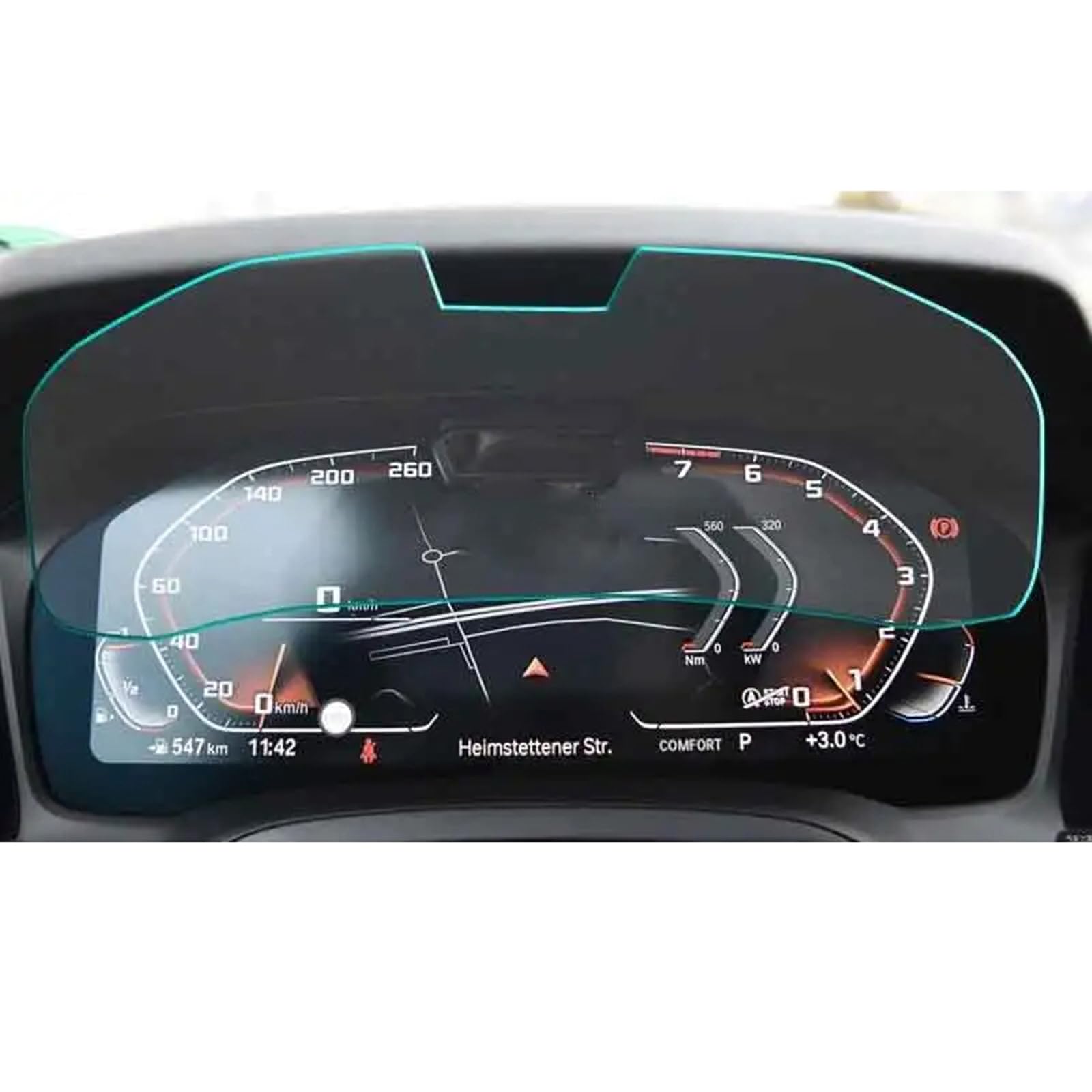 Auto Displayschutzfolie Für BMW G20 G21 Serie 3 2020 2021 Autoradio GPS-Navigation Schutzfolie aus gehärtetem Glas Displayschutzfolie von Generic