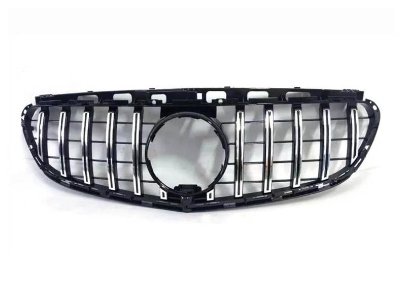 Auto-Frontgrill Für merc&edes Für Be&nz E Klasse W212 E200 E250 E300 E350 E400 E550 2014 2015 2016 Auto Fr&on&t Grill Grille Oberen Stoßfänger haube Mesh(Silver) von Generic