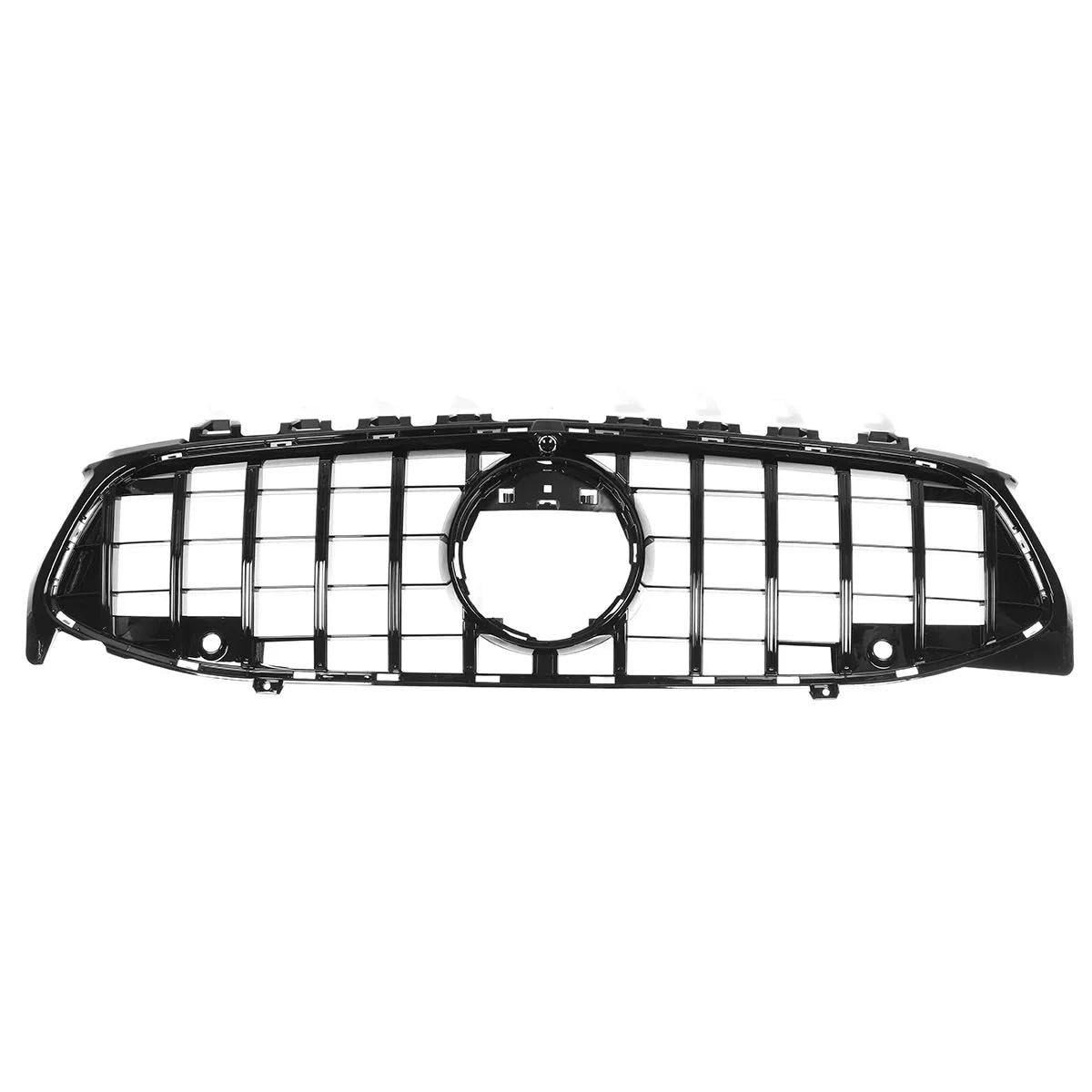 Auto Frontstoßstange Kühlergrill Abdeckung GTR Style Kompatibel mit Mercedes Benz W118 ClA180 ClA200 CLA250 ClA260 CLA45 AMG 2020 Karosserie-Kit Autozubehör (Schwarz) von Generic