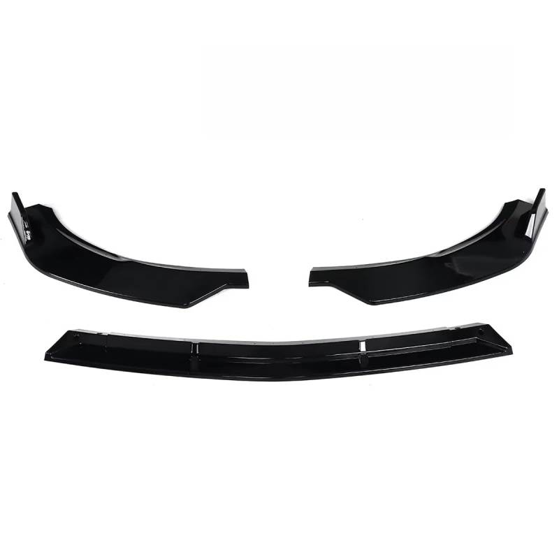 Auto Frontstoßstange Lippe Deflektor Lippen Diffusor Guard Spoiler Kompatibel mit Mercedes Benz W213 E Klasse E260 E300 2021 Body Kit Auto Zubehör (Glänzend Schwarz) von Generic