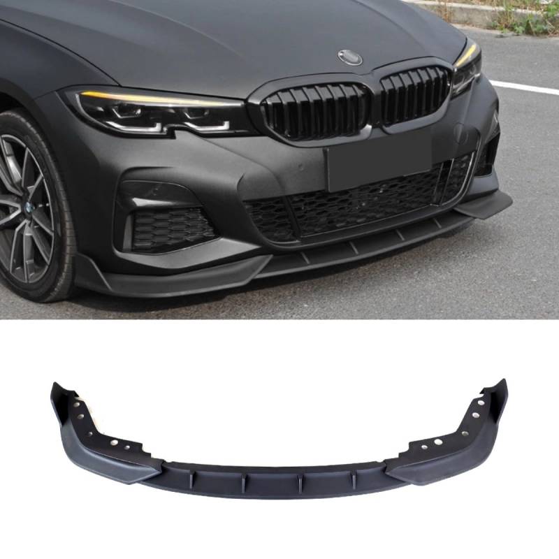 Auto Frontstoßstange Lippe Kompatibel mit BMW 3er G20 FD 2020-2022 Front Splitter Diffusor Spoiler Body Kit Autozubehör (Mattschwarz) von Generic