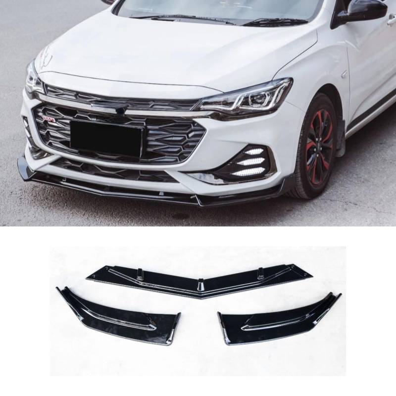 Auto Frontstoßstange Lippe Kompatibel mit Chevrolet Monza RS 2017-2021 Front Splitter Diffusor Spoiler Body Kit Autozubehör (Mattschwarz) von Generic