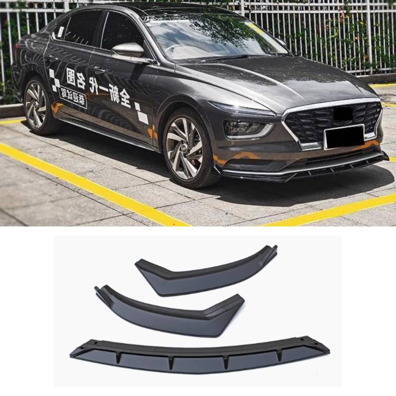 Auto Frontstoßstange Lippe Kompatibel mit Für Hyundai MISTRA 2021 Front Splitter Diffusor Spoiler Body Kit Auto Zubehör (Mattschwarz) von Generic