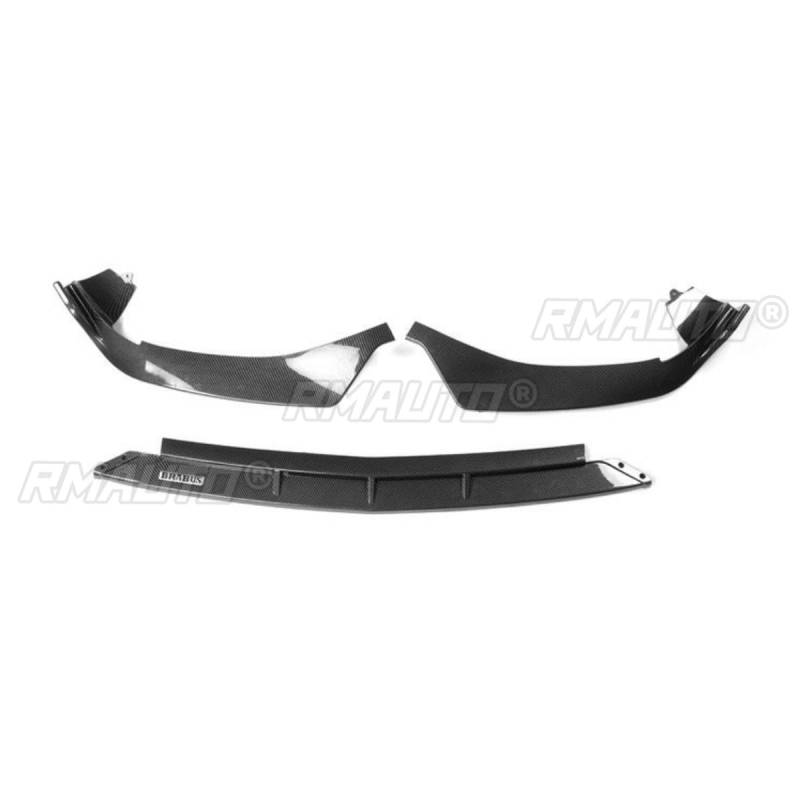 Auto Frontstoßstange Lippe Kompatibel mit Mercedes-Benz W206 Front Splitter Diffusor Spoiler Body Kit Auto Zubehör (Carbon Look) von Generic