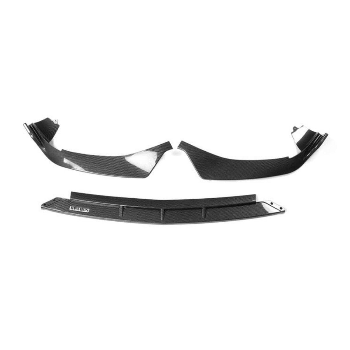 Auto Frontstoßstange Lippe Kompatibel mit Mercedes-Benz W206 Front Splitter Diffusor Spoiler Tunning Part Auto Zubehör (Carbon Look) von Generic