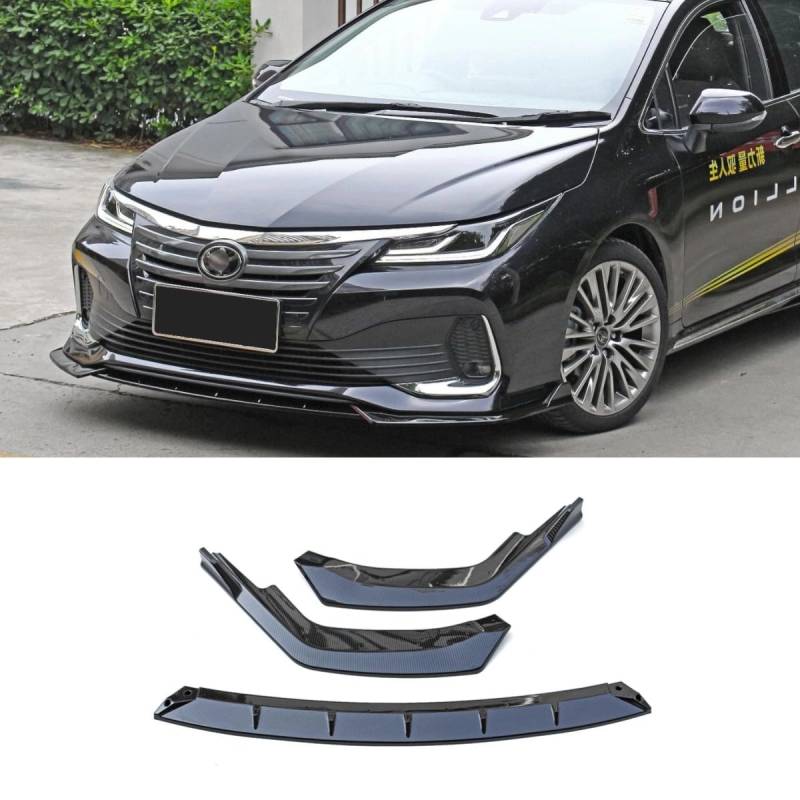 Auto Frontstoßstange Lippe Kompatibel mit Toyota ALLION 2021-2023 Front Splitter Diffusor Spoiler Body Kit Autozubehör (Glanz Schwarz) von Generic