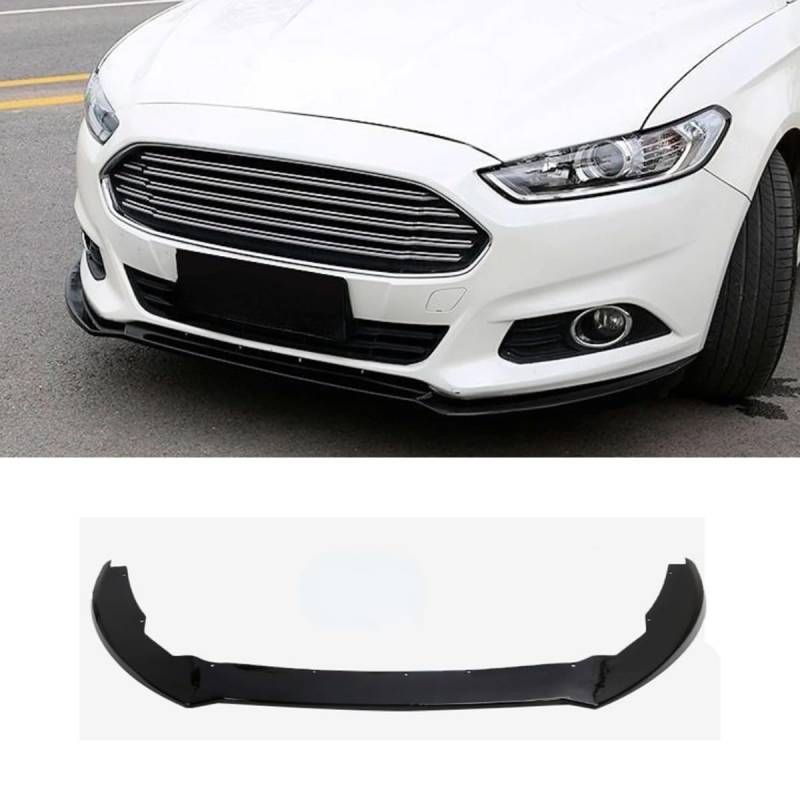 Auto Frontstoßstange Lippe Kompatibel mit für Ford Mondeo 2013-2016 Front Splitter Diffusor Spoiler Body Kit Auto Zubehör (Glänzend Schwarz) von Generic