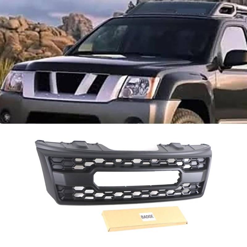 Auto Frontstoßstange Racing Grills Auto Kühlergrill Kompatibel mit Nissan Xterra 2005-2008 Karosserie-Kit Autozubehör (Grill ohne Licht) von Generic